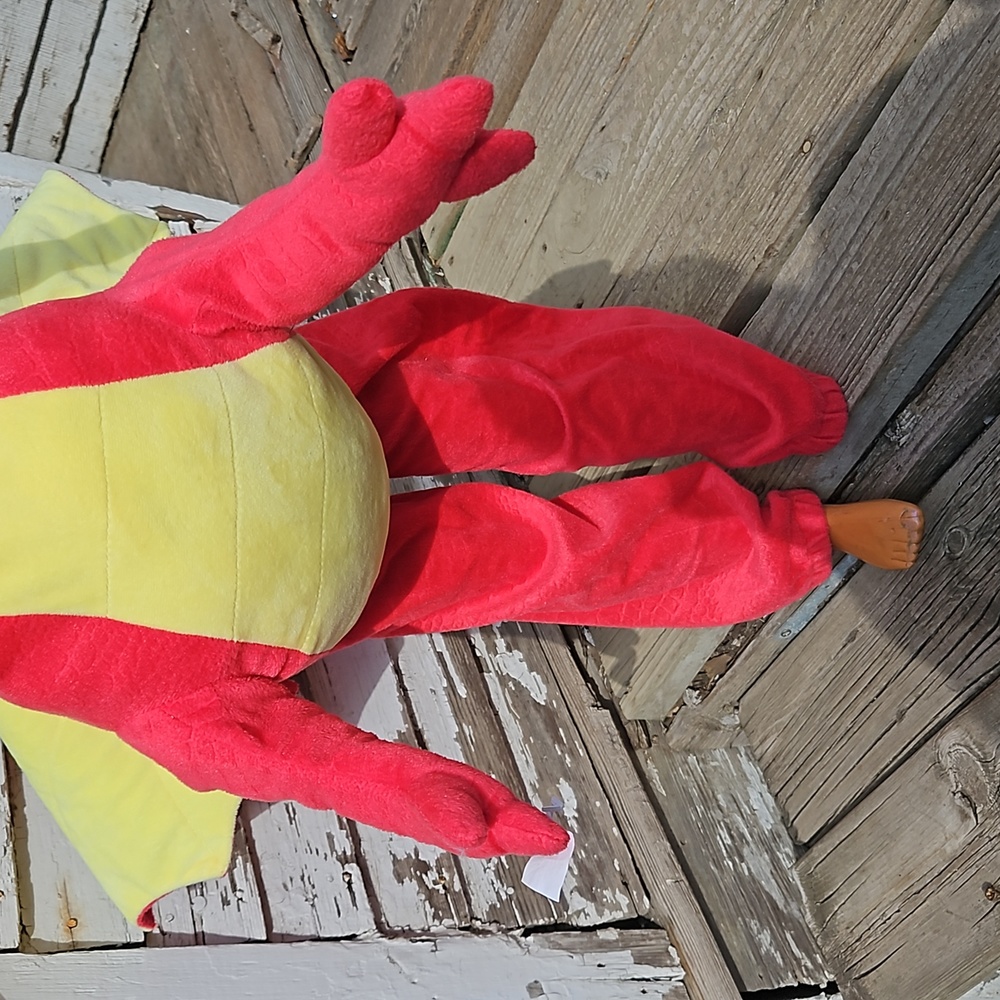 Hyde and EEK Boutique Toddler Dragon Rider Plush Halloween Costume Red Dress - Picture 7 of 7